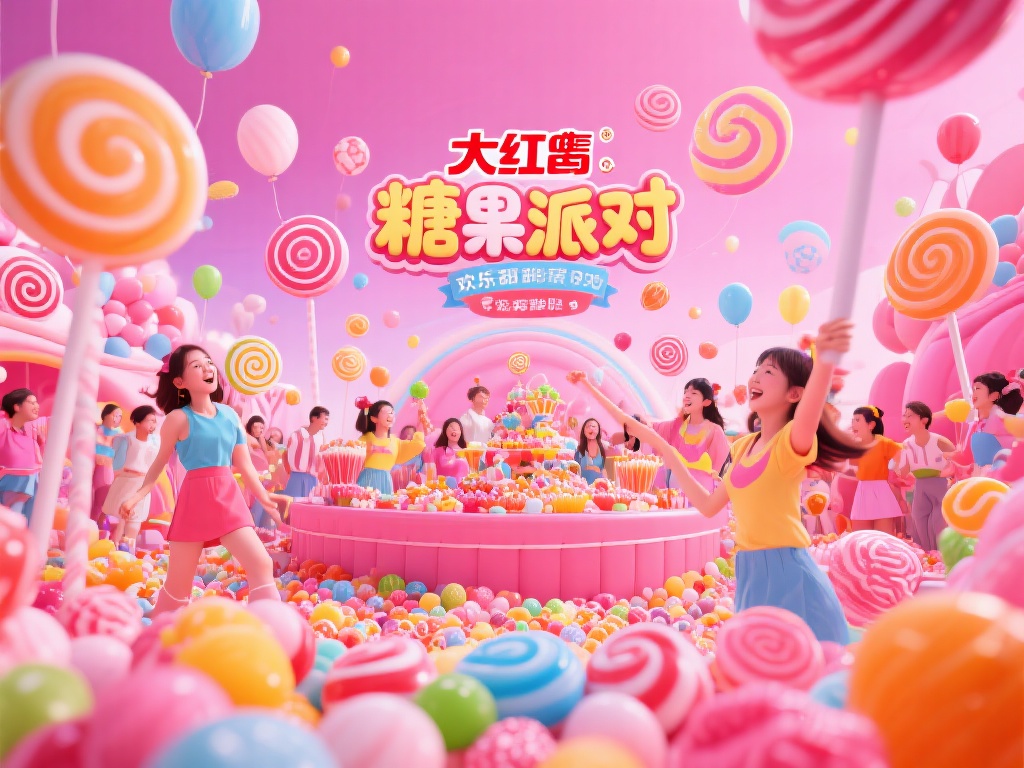大红鹰糖果派对：畅享甜蜜狂欢的欢乐盛宴