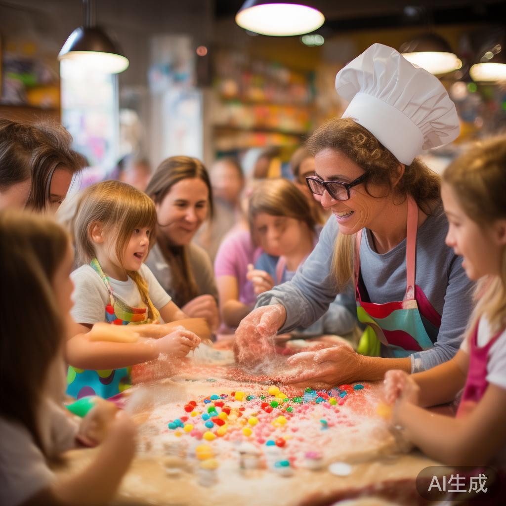 嘉善甜蜜时光:欢乐糖果派对趣味盛宴尽情享受 此外,DIY糖果制作成为另一大亮点。专业的甜品师现