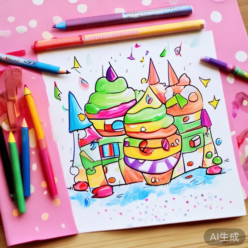 详细教程：简笔画糖果派对的创作流程与绘画技巧解析
